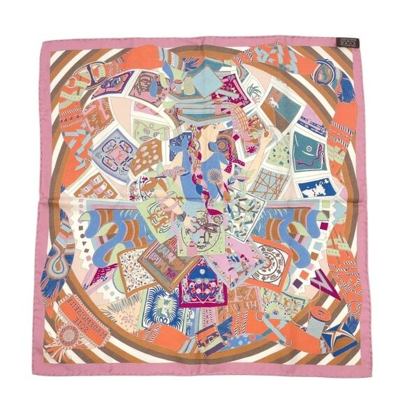 Hermes Carré 45 MADEMOISEILLE SOIE Silk Scarf W/Box - Picture 3 of 16